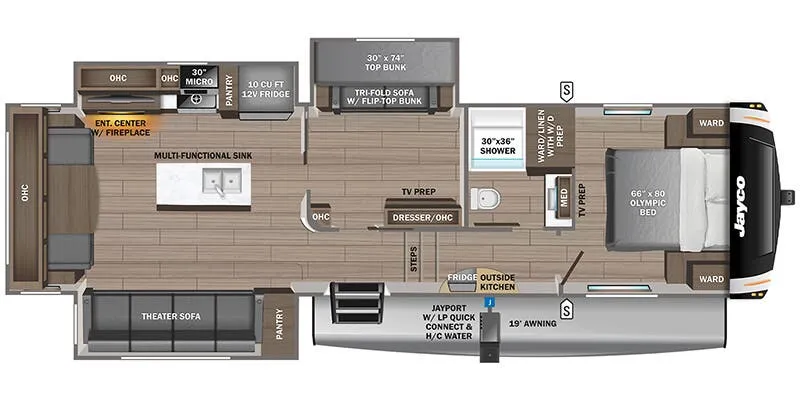 Jayco Eagle HT 31MBT floor plan