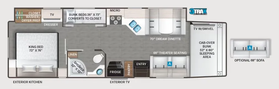 Thor Motor Coach Magnitude R36 floor plan