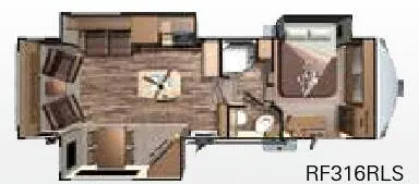 Highland Ridge Open Range Roamer RF316RLS floor plan