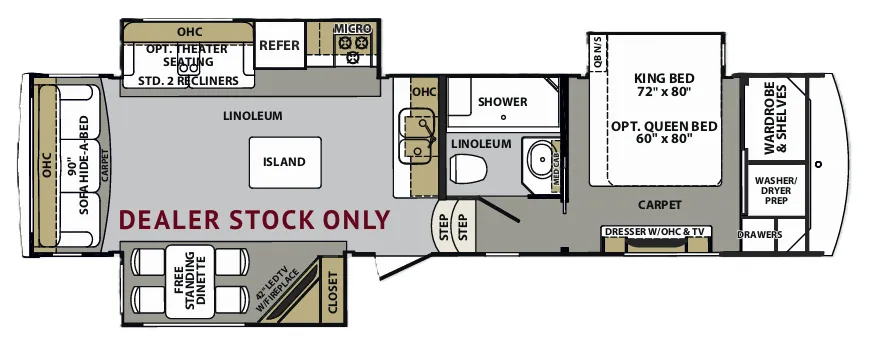 Forest River Cardinal 3030RS floor plan