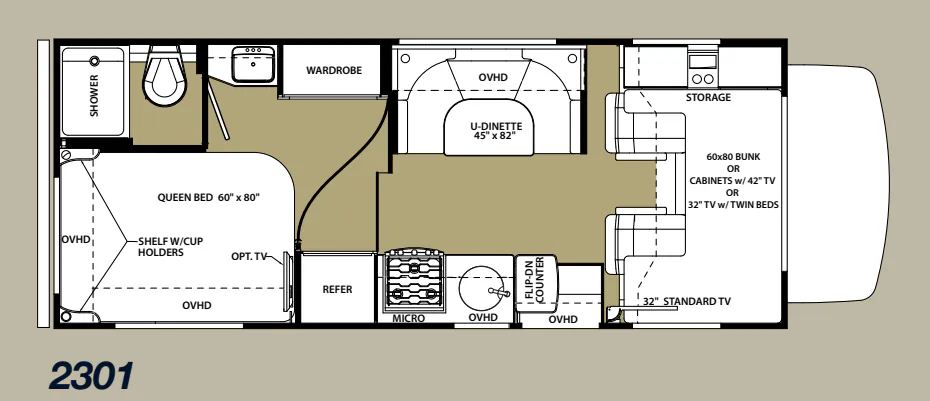 Forest River Forester 2301 floor plan