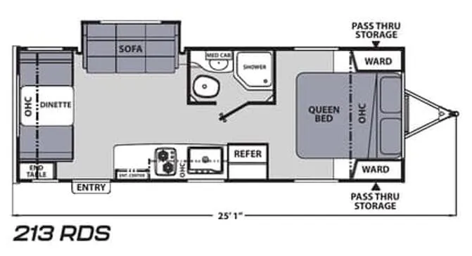 Coachmen Apex Nano 213RDS floor plan