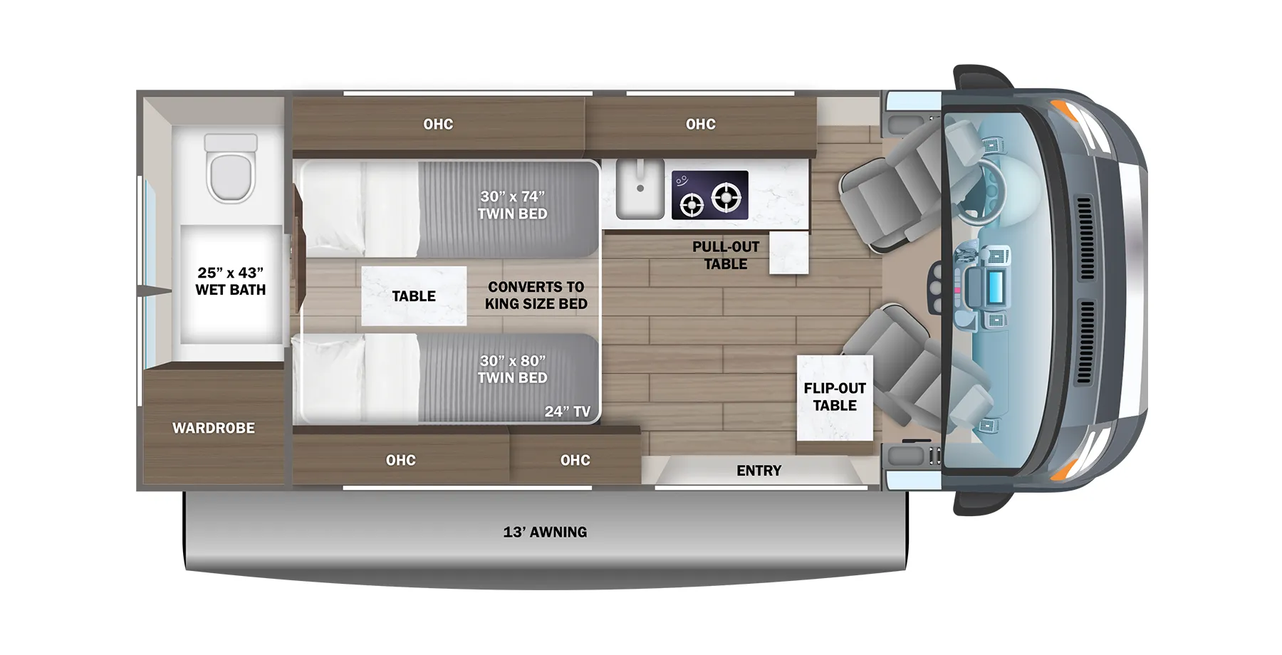 Jayco Swift 20T floor plan