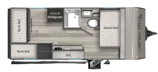 Dutchmen Aspen Trail LE 17QB floor plan