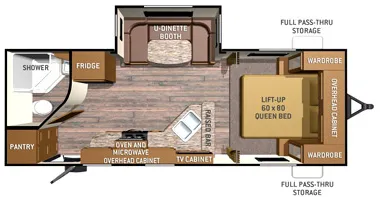 Cruiser RV Radiance 23RBUS floor plan