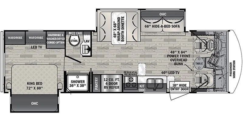 2023 Forest River FR3 30DS - Floor plan