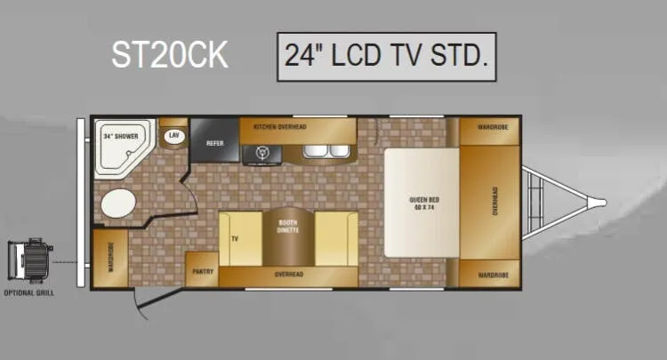 CrossRoads Sunset Trail ST20CK floor plan