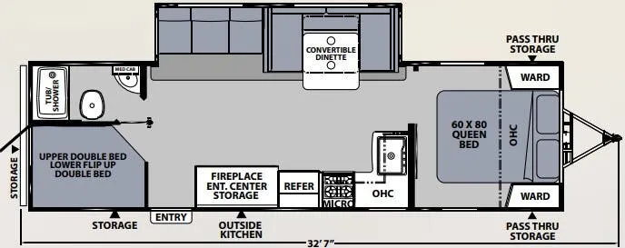 Coachmen Apex Ultra-Lite 284BHSS floor plan