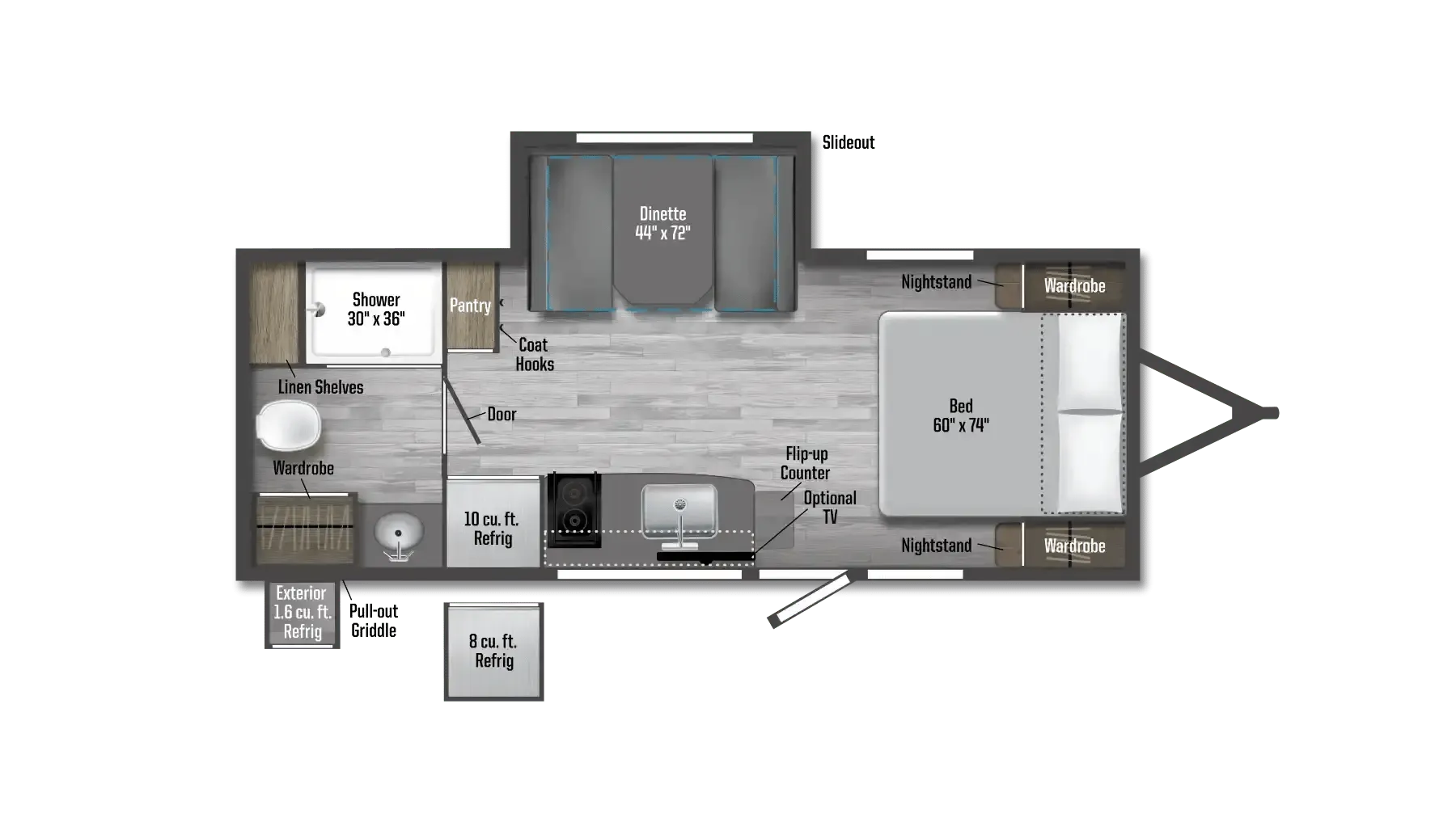 Winnebago M-Series 1923RB floor plan
