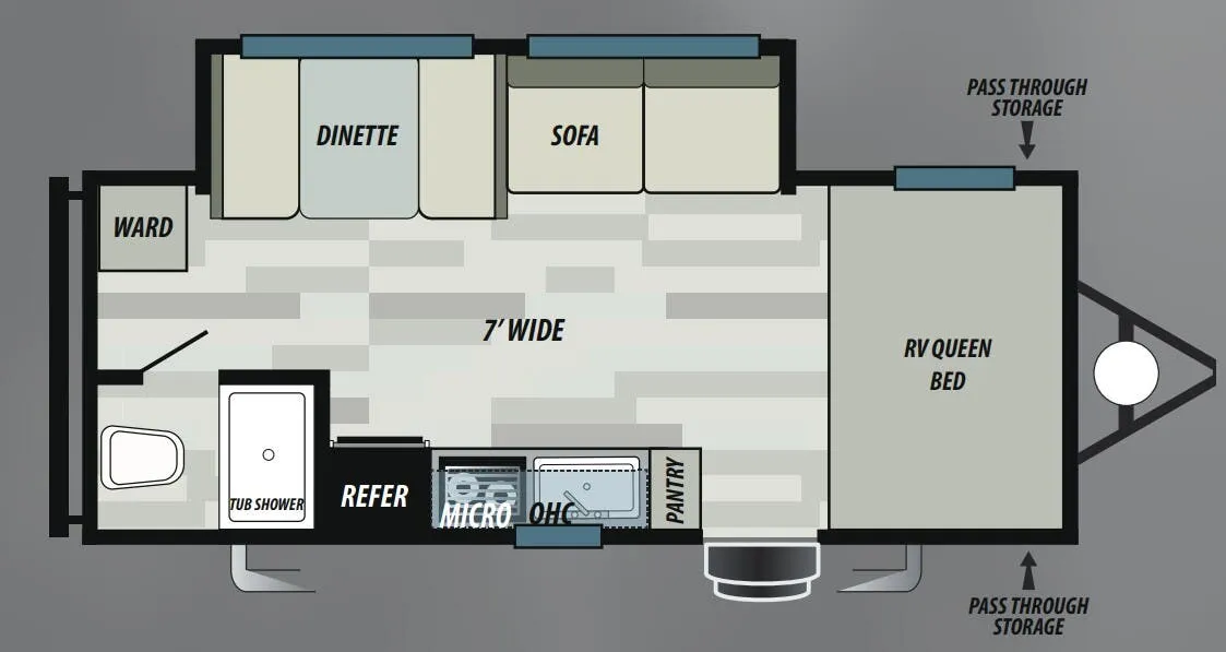 Forest River EVO Select 197SS floor plan