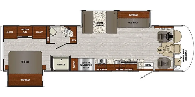 2021 Forest River Georgetown 3 Series GT3 32A3 - Floor plan