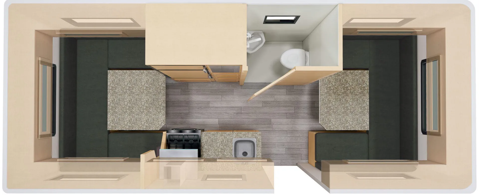 Escape Trailer Escape 21NE F2 floor plan