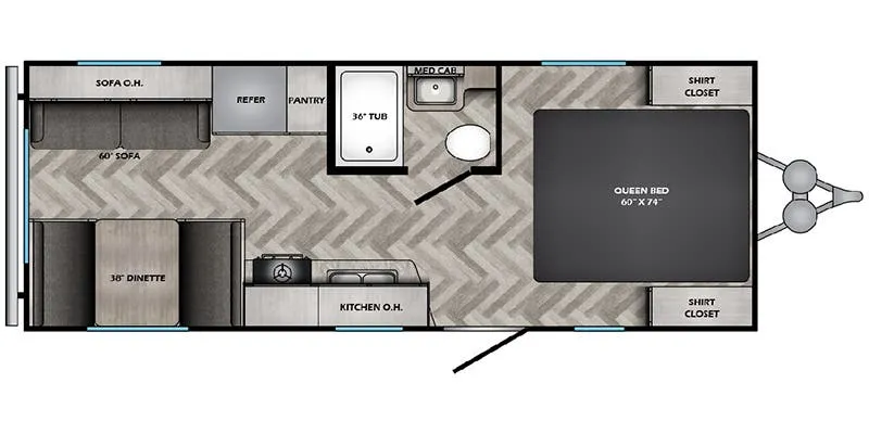 CrossRoads Zinger Lite ZR211RD floor plan