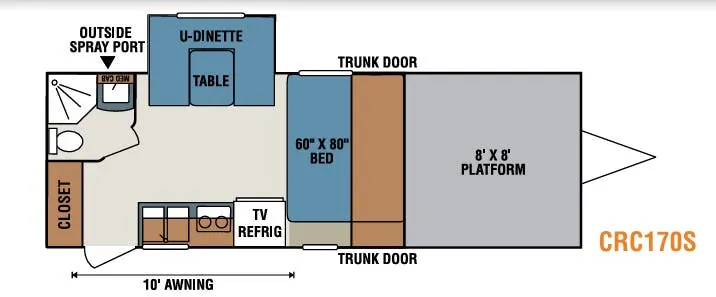 K-Z Rock Climber CRC170S floor plan