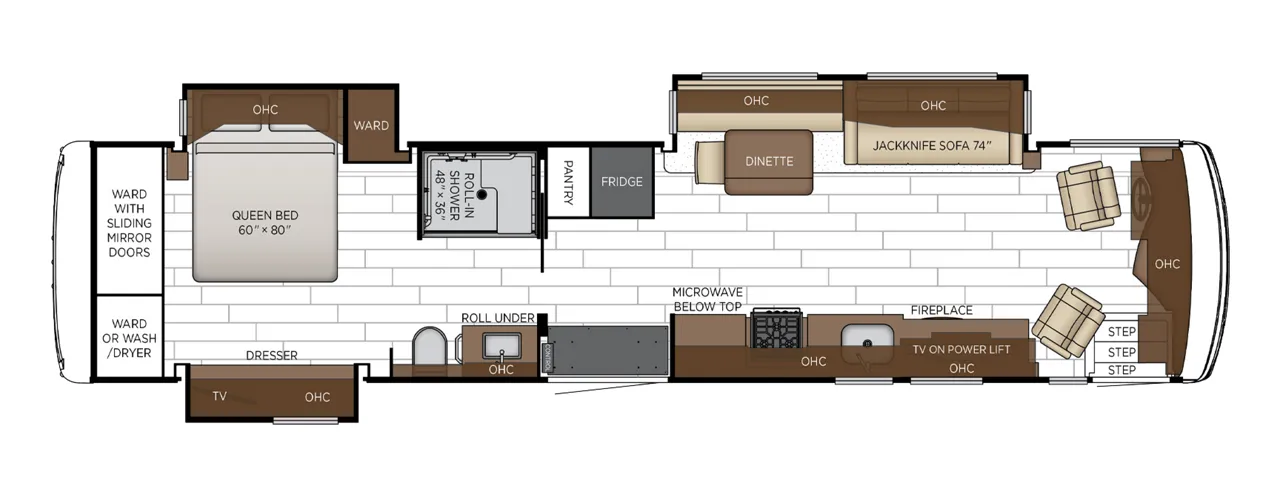 Newmar Northern Star 4011 floor plan