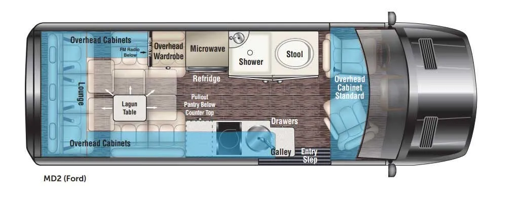 Midwest Passage RV MD2 floor plan