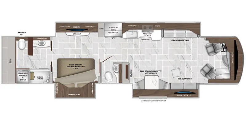 American Coach American Tradition 42Q floor plan