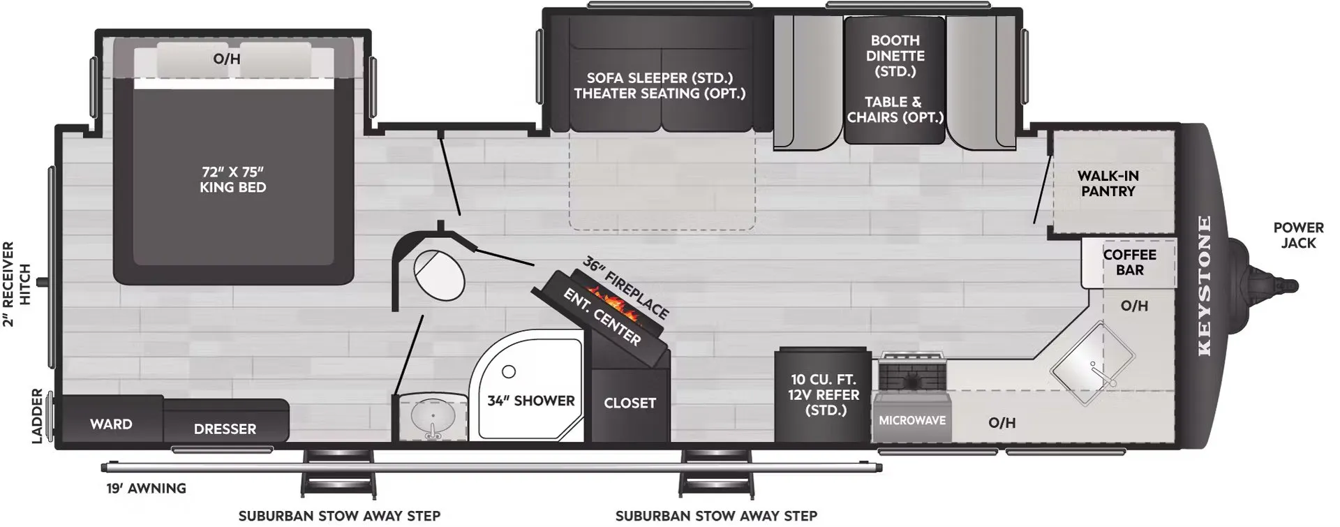 2026 Keystone Outback 271FK - Floor plan