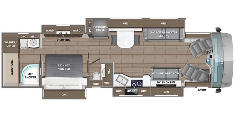 Entegra Coach Aspire 40P floor plan