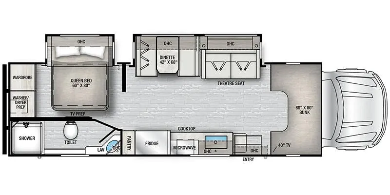 East to West Bravado 33DS floor plan