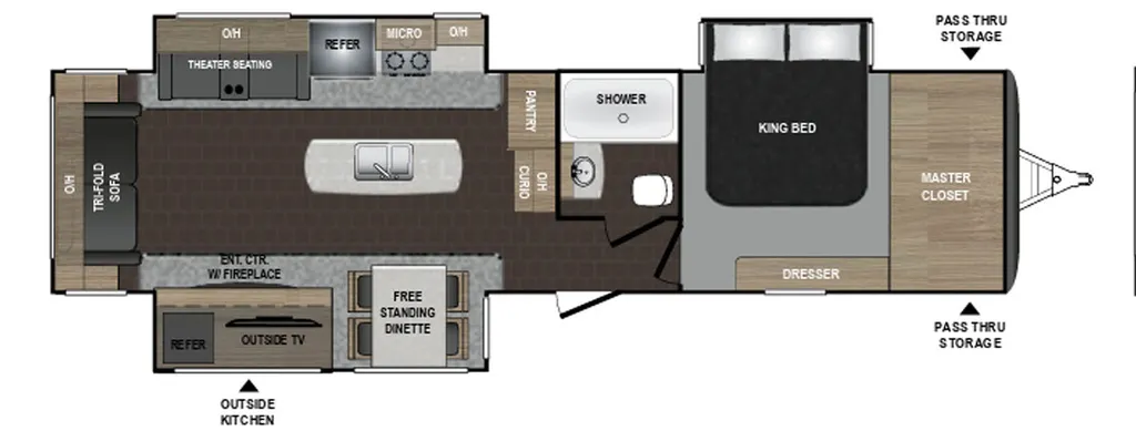 2019 Dutchmen Atlas 3302RL floor plan