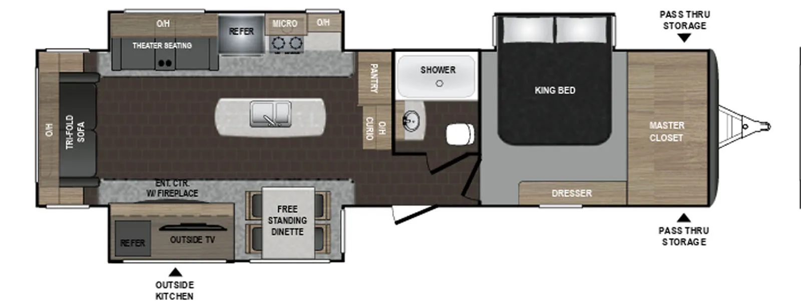 2019 Dutchmen Atlas 3302RL - Floor plan