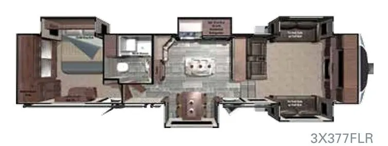 Highland Ridge Open Range 3X 3X377FLR floor plan
