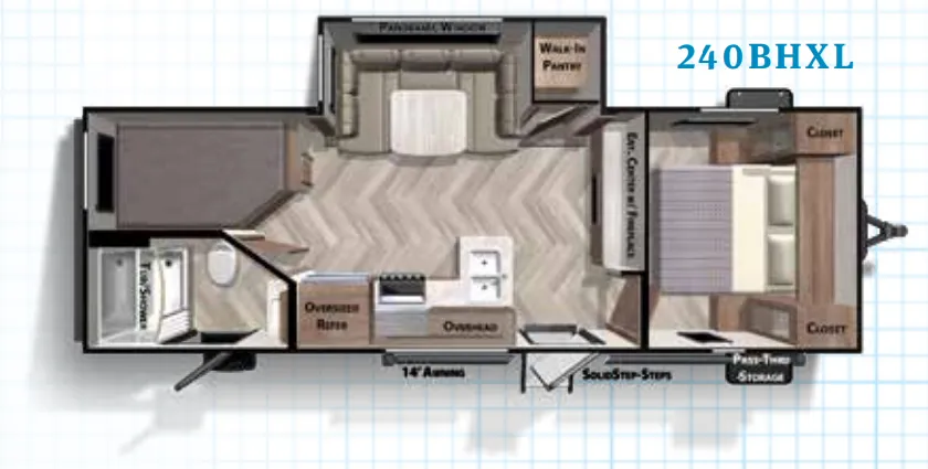 Forest River Salem Cruise Lite 240BHXL floor plan