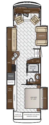 Newmar Canyon Star 3513 floor plan