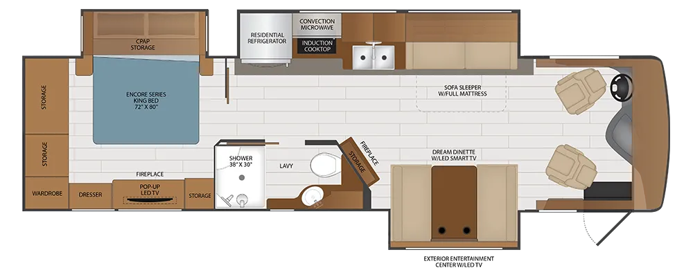 2026 Fleetwood Frontier 33TL - Floor plan