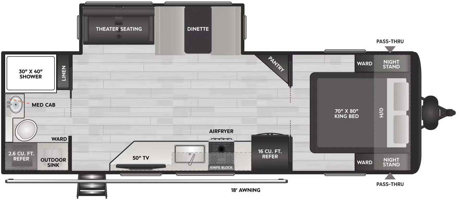 2026 Keystone Coleman Legacy 2600RB - Floor plan