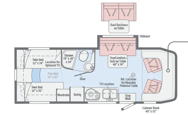 Winnebago View 24V floor plan