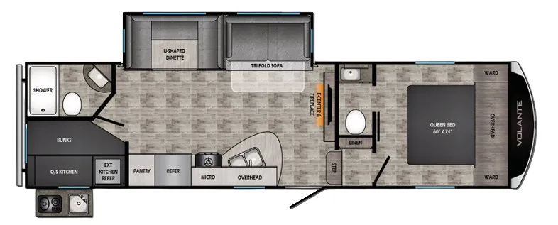 2023 CrossRoads Volante 270BH floor plan