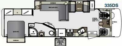 Forest River Georgetown 335DS floor plan