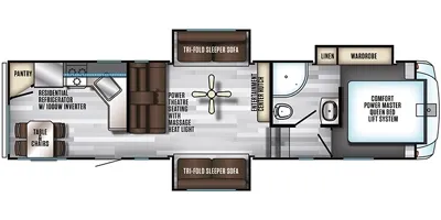 2019 Forest River Cherokee Arctic Wolf 305ML6 - Floor plan