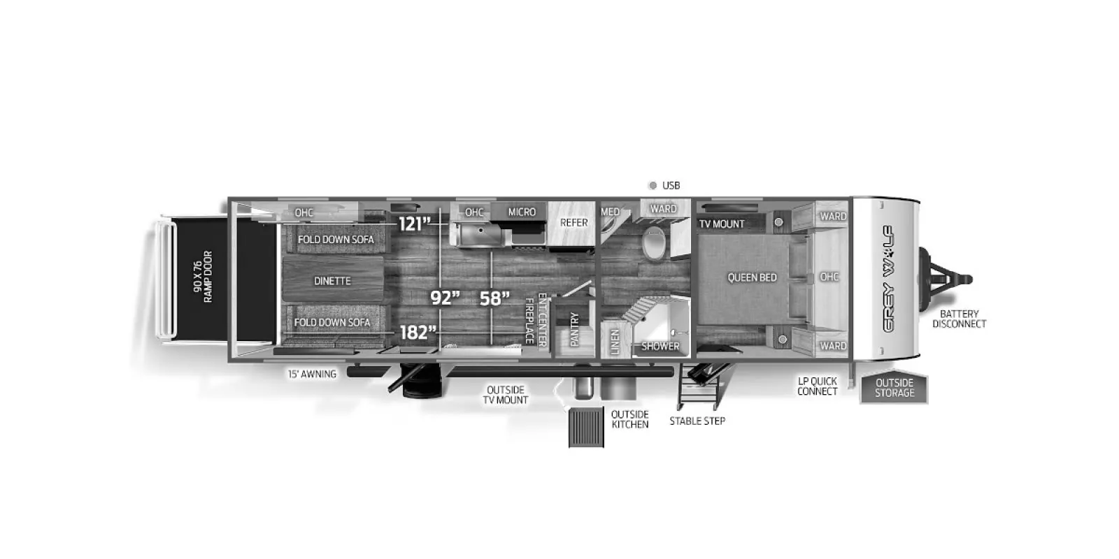 2023 Forest River Cherokee Grey Wolf 26MBRR - Photo 3