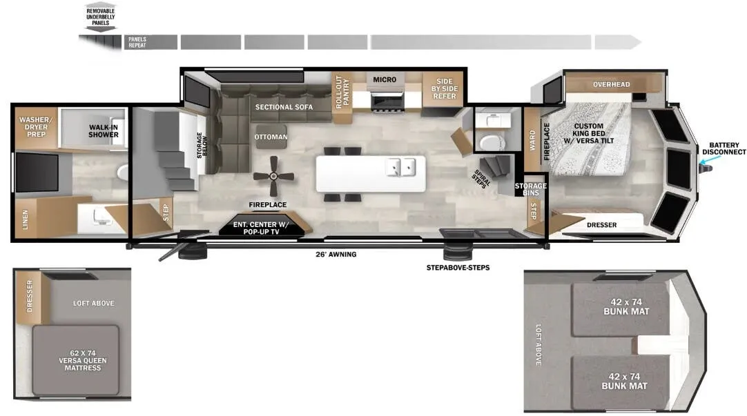Forest River Salem Villa 44VIEW floor plan