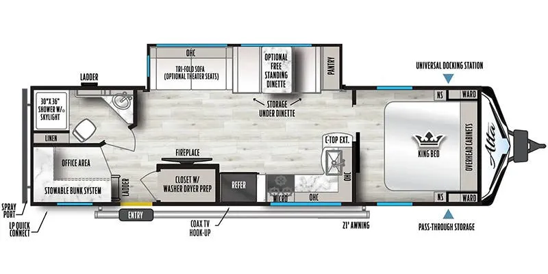 East to West Alta Xtreme 3100 KXT floor plan