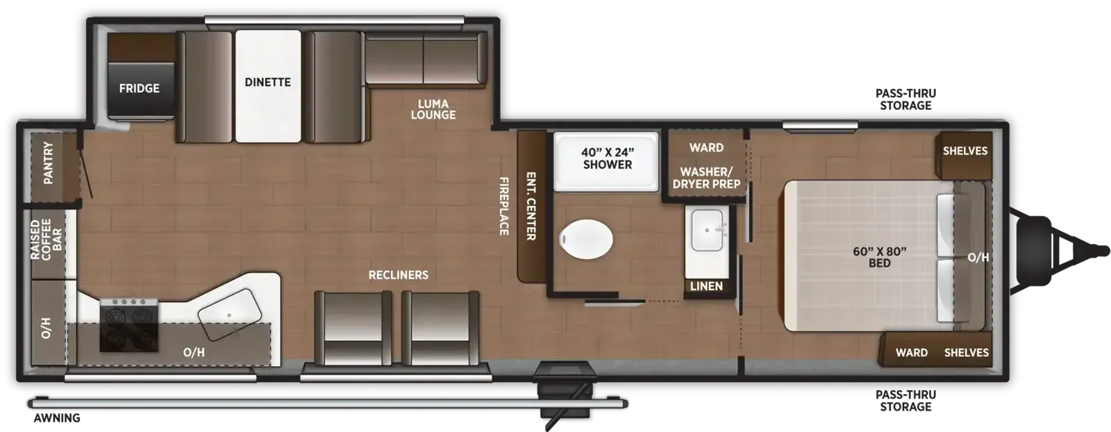 Forest River Airelume 270 floor plan