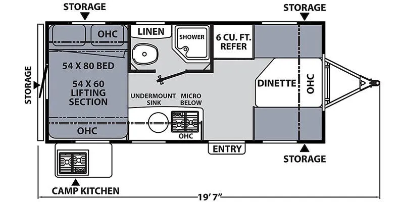 Coachmen Apex Remote 16R floor plan