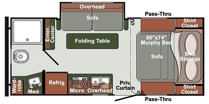 Gulf Stream Northern Express SVT 21MBS floor plan