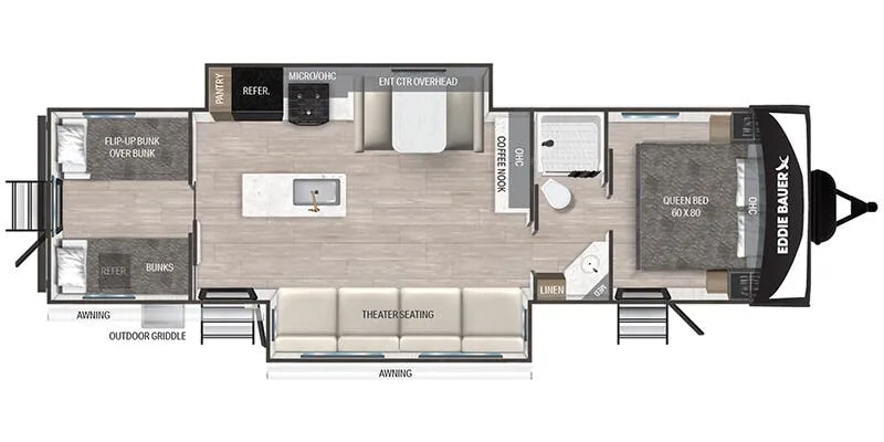 Heartland Eddie Bauer EBL 3200BH floor plan