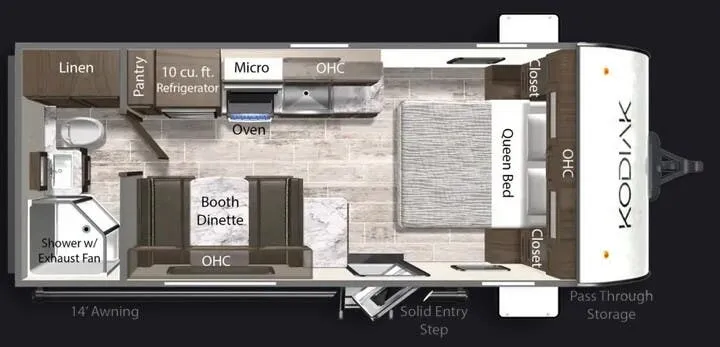 2026 Dutchmen Kodiak 201QB - Floor plan