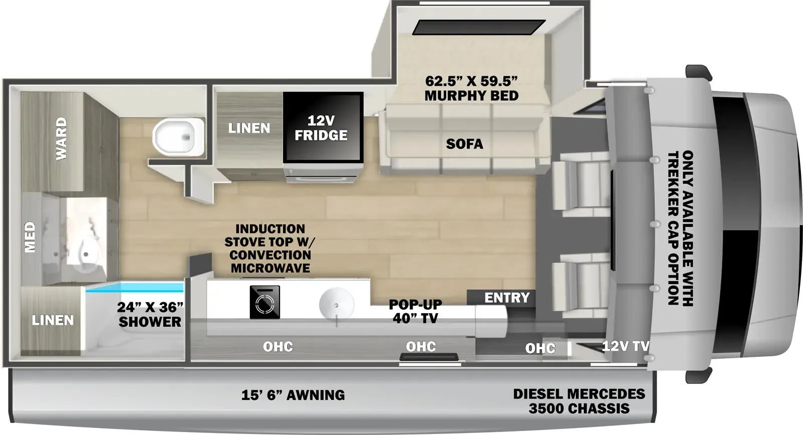 Forest River Forester MBS 2401M floor plan
