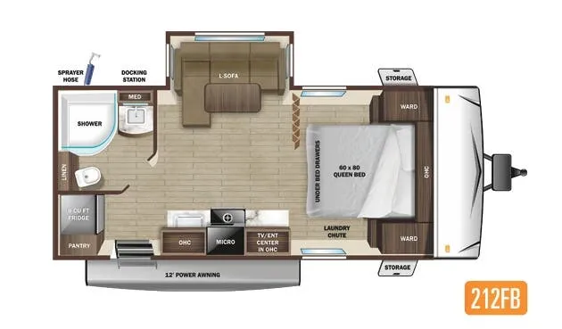 Highland Ridge Open Range Range Lite 212FB floor plan