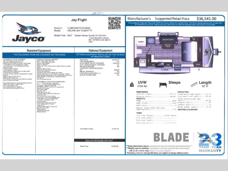 2027 Jayco Jay Flight SLX 180LKW - Photo 3