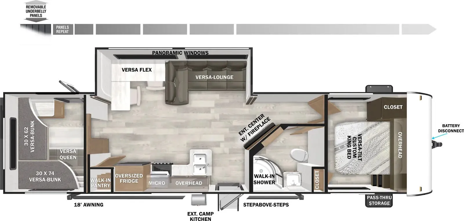 2026 Forest River Salem 29VBUD - Floor plan