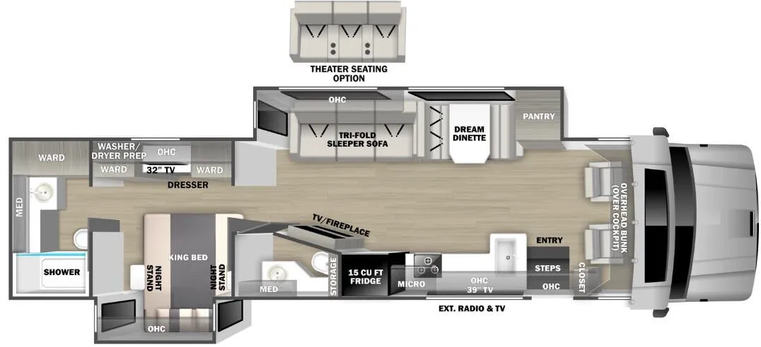 2026 Dynamax Corp Europa S 37CA - Floor plan
