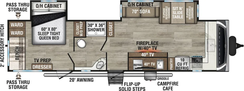 2026 Venture RV SportTrek ST302VFK floor plan