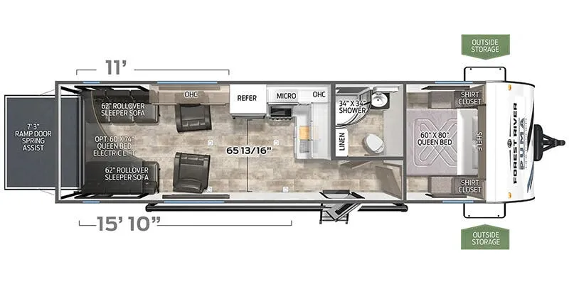 Palomino Puma Unleashed 27TH floor plan